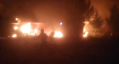 Yangın çıkan restoranda faciadan dönüldü