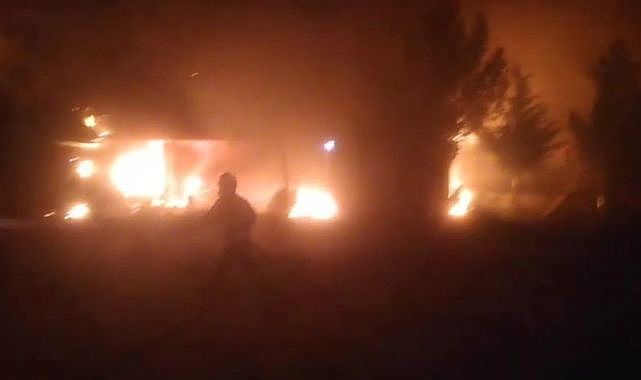 Yangın çıkan restoranda faciadan dönüldü