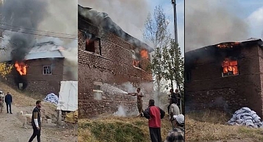 2 katlı ev alevlere teslim oldu!