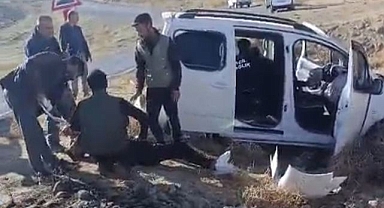 Aile dehşeti yaşadı! Kontrolden çıkıp şarampole yuvarlandı