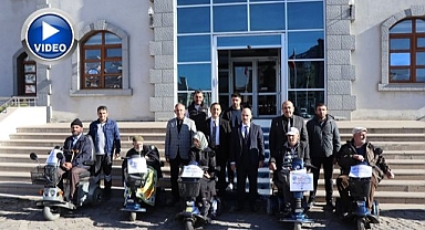 Akülü araçlarına kavuştular