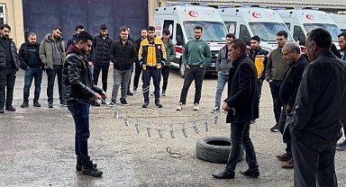 Ambulans şoförlerine bilgilendirme eğitimi