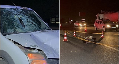 Aracın çarptığı yaşlı adamın acı sonu!