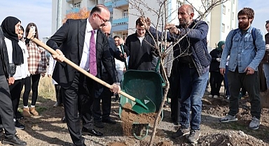 Atatürk Üniversitesinden millî ağaçlandırma gününde fidan etkinliği