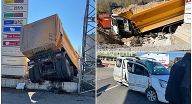 Bahçe duvarına çarparak durabildi!