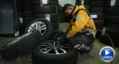 Can havliyle lastikçiye sığındı