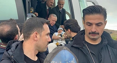Cumhurbaşkanı Erdoğan 4 aylık bebeği görünce bakın ne yaptı...