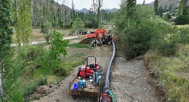 Erzurum’da araziler modern sulamaya kavuşuyor