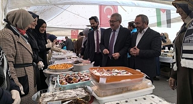 Erzurum'da Filistin için hayır çarşısı