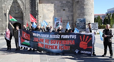 Erzurum'da sağlık çalışanları 103 haftadır Gazze için yürüyor