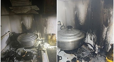 Evde çıkan yangın korkuttu!