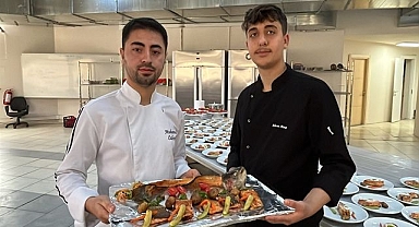 Genç şefler somonla yarıştı