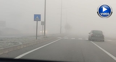Görüş mesafesi 10 metreye düştü! Göz gözü görmedi