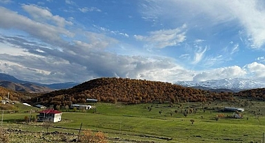 İki mevsim renkleri buluştu: Kartpostallık manzara büyüledi