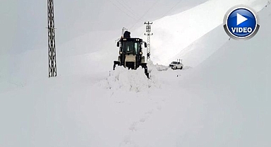 Kardan kapanan köy yolları açılıyor