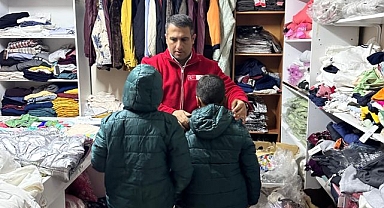 Kızılay'dan kışlık giyim desteği
