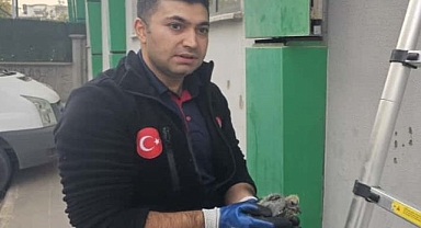 Kolonlara sıkıştı! Yardımına ekipler koştu