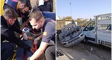 Kontrolden çıkarak takla attı!