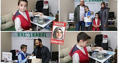 Küçük yürekten büyük davranış  İlk bursunu Filistin'e bağışladı 