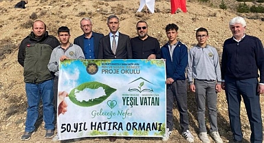 Lise tarafından hatıra ormanı oluşturuldu