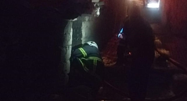 Metruk evde çıkan yangın korkuttu   