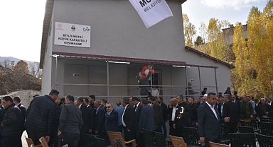 Mezbahane ve halı saha açılışı yapıldı