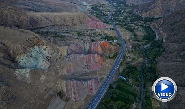 Milyonlarca yıllık renk cümbüşü Erzurum'da