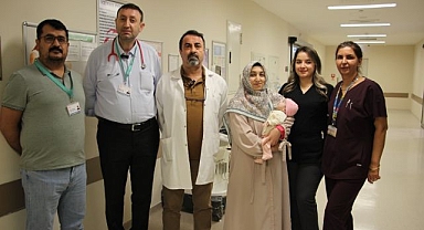 Minik bebek başarılı ameliyatla sağlığına kavuştu