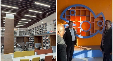 Modern kütüphane açılışa hazırlanıyor