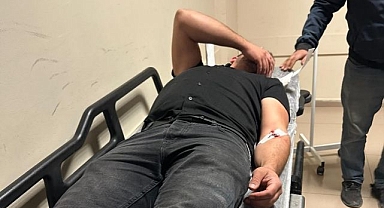 Motosiklet kontrolden çıkarak devrildi!