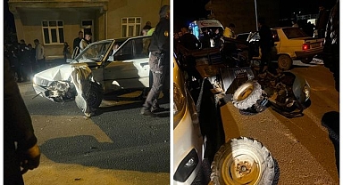 Otomobil ile motor birbirine girdi! Ortalık savaş alanına döndü