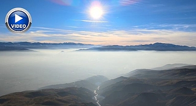 Ova Pamuk denizine döndü: Keşiş Dağları’ndan eşsiz sis manzarası   