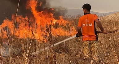 Sazlık yangını büyüyor! Müdahale güçlükle sürüyor
