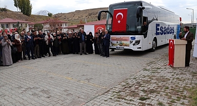 Şehitlerin emanetleri Erzurum'dan Çanakkale'ye uğurlandı