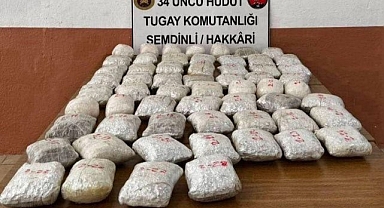 Sınırda kilolarca uyuşturucu ele geçirildi 
