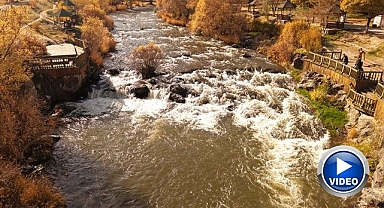 Tabiat parkı sonbahar renkleriyle büyüledi