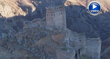 Tarihi Şeytan Kalesi havadan görüntülendi
