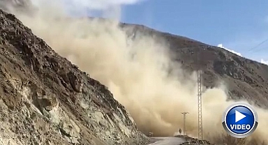 Tehlike oluşturan kayalara dinamitle müdahale!