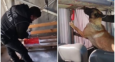 Uyuşturucuları öyle bir yere sakladı ki polisler bile şaşırdı!