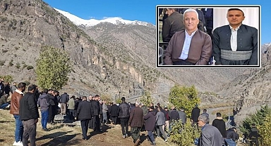 Zap Suyu'nda hayatını kaybeden muhtar ve işçi toprağa verildi