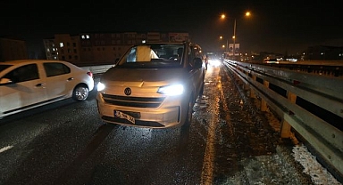 11 araç birbirine girdi! Trafik felç oldu