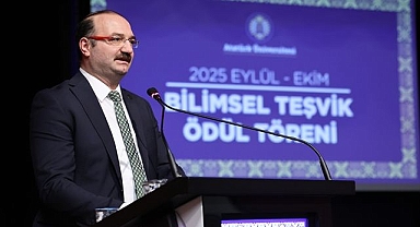 Atatürk Üniversitesi’nde bilimsel teşvik töreni 