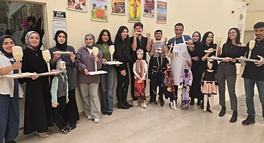 Atık malzemeden kukla yaptılar