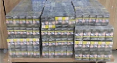 Binlerce adet kaçak sigara ele geçirildi