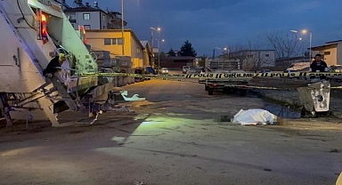 Çöp kamyonunun altında can verdi!