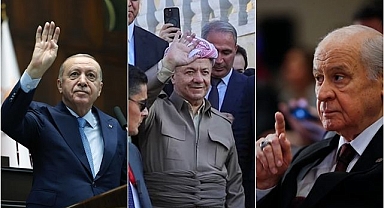 Cumhurbaşkanı Erdoğan'dan Bahçeli'yi hedef alan Mesud Barzani'ye sert tepki!