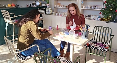 Depremi unutmak için sanata yöneldi