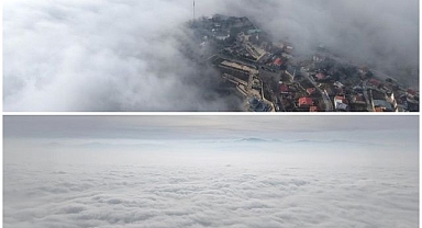 Doğu'da o kent sis denizinde kayboldu!