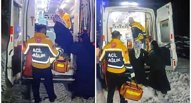 Doğum sancısı tutan kadının imdadına koştular!