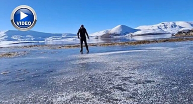 Doğunun incisi Balık Gölü’nde kış manzarası